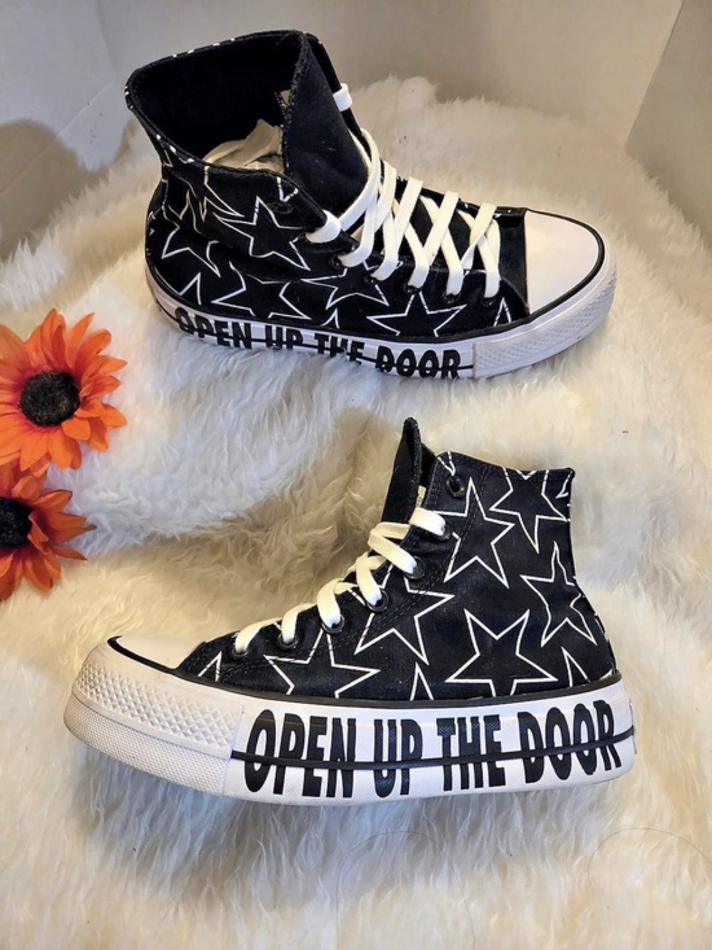 Converse Billie EilishBlack & White High-Top Sneakers